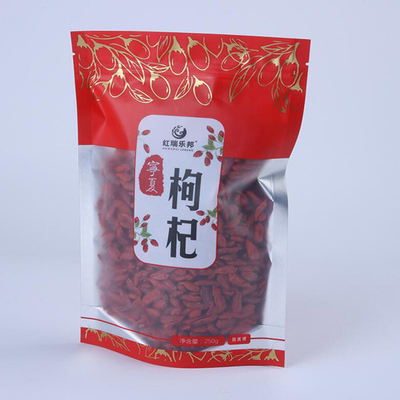 El papel de Kraft de las nueces de la carne de vaca 50g abonable se levanta la bolsa con la ventana