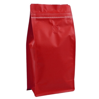 Bolsa de empaquetado de empaquetado inferior plana del té del bolso del café 1000g del papel de aluminio con la válvula
