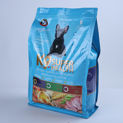 La cerradura de empaquetado de la cremallera del bolso del alimento para animales de Mylar Edibles se coloca encima de bolsa