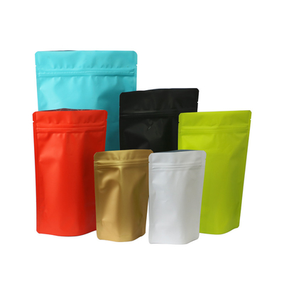 Papel de aluminio de Matte Black Stand Up 50g 100g que empaqueta la comida de la cerradura de la cremallera del almacenamiento de Doypack Mylar