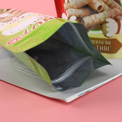 Muesca de empaquetado Matte Black del rasgón de Mylar del papel de aluminio de la bolsa de la situación del sellado caliente