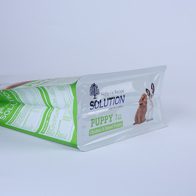 Bolsa de empaquetado de la comida de perro de la cremallera 1000g del bolso del alimento para animales plástico que se puede volver a sellar 25g