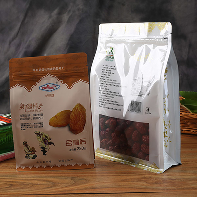 Bolsa de aluminio del acondicionamiento de los alimentos de las bolsas de la cerradura de la cremallera del sellado caliente 280g de la impresión con la cremallera