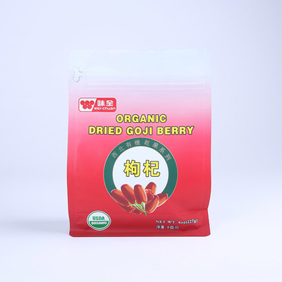 Bolso de empaquetado inferior plano resistente de la cerradura de la cremallera del papel de aluminio del bolso de leche en polvo de la proteína 227g