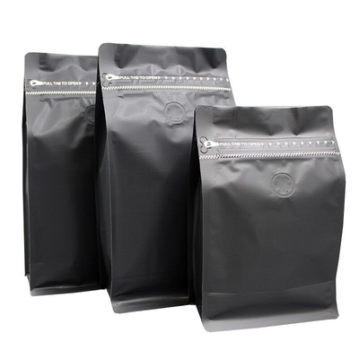 Bolso inferior plano que se puede volver a sellar de 250g 8oz que empaqueta 120g el café plástico Bean Pouch With Valve