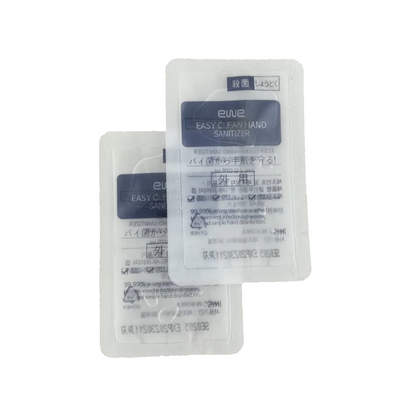 bolsita líquida de 2ml 3ml 5ml que empaqueta la bolsita de empaquetado del 75% del gel disponible del alcohol