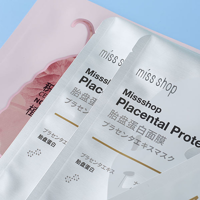 El bolso de empaquetado cosmético de la mascarilla metalizó bolsos de empaquetado del papel de aluminio 60mic