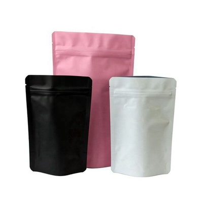 Papel de aluminio de Matte Black Stand Up 50g 100g que empaqueta la comida de la cerradura de la cremallera del almacenamiento de Doypack Mylar