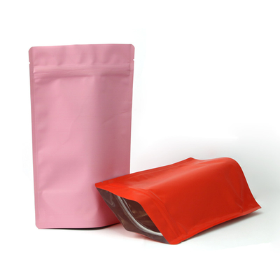 Prueba de aluminio del olor de la bolsa del canalón de Matt Gravure 50g de aluminio del papel de la cremallera del bolso blanco de la cerradura